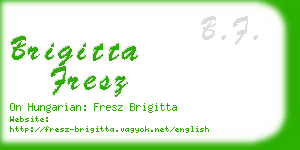 brigitta fresz business card